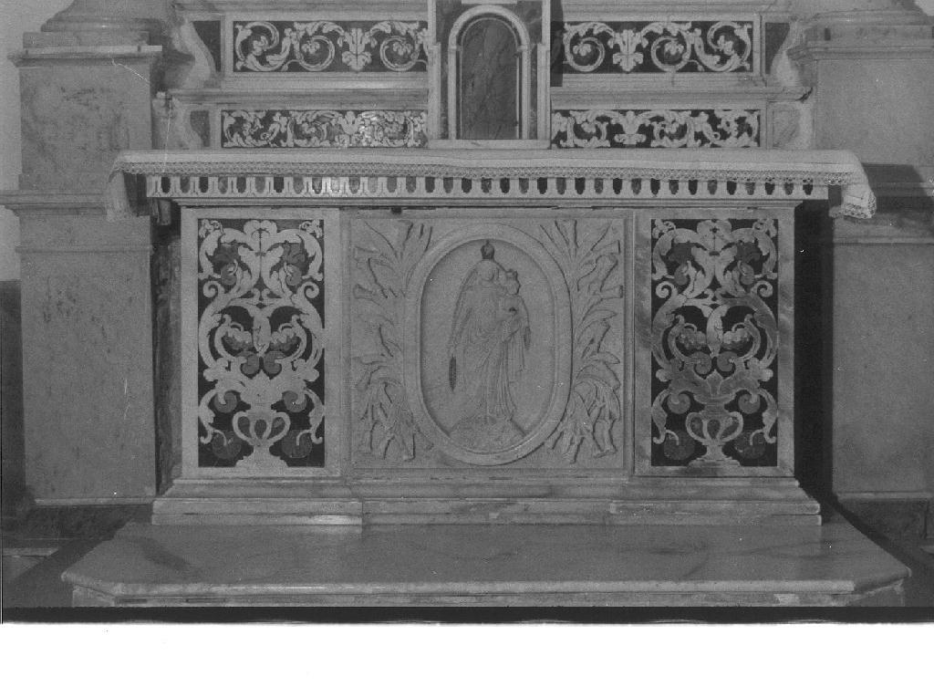 motivi decorativi a girali vegetali (altare, insieme) - bottega italiana (sec. XVIII)