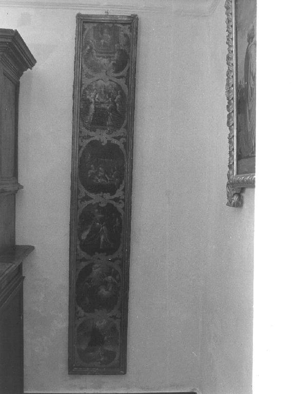 storie della natività di Gesù (dipinto, frammento) - ambito genovese (seconda metà sec. XVII)