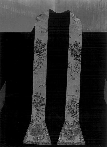 motivi decorativi floreali (stola, opera isolata) - manifattura ligure (seconda metà sec. XVIII)