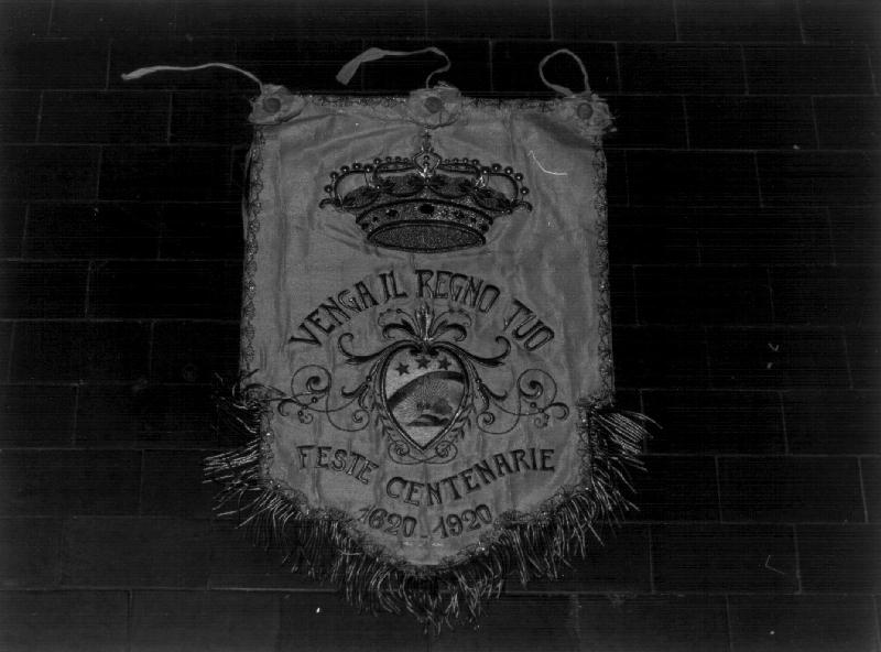 emblema (lambrecchino di baldacchino, elemento d'insieme) - manifattura ligure (sec. XX)