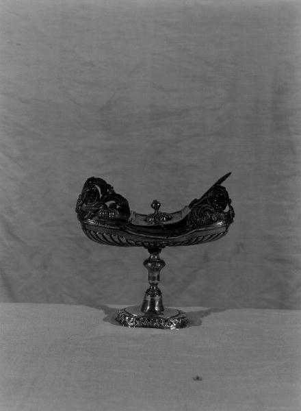 navicella portaincenso, opera isolata - bottega genovese (sec. XIX)