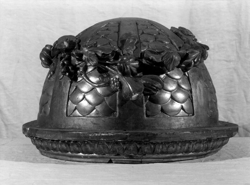 ghirlanda (tabernacolo portatile - a tempietto, frammento) - bottega ligure (seconda metà sec. XIX)