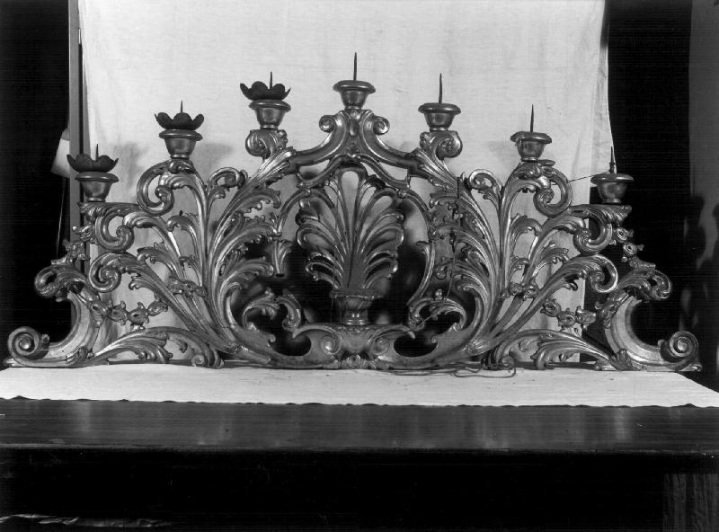 motivi decorativi vegetali (candelabro, coppia) - bottega ligure (seconda metà sec. XIX)