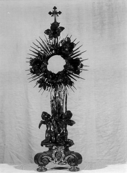 angioletti (ostensorio - a raggiera, opera isolata) - PRODUZIONE LIGURE (secc. XIX/ XX)