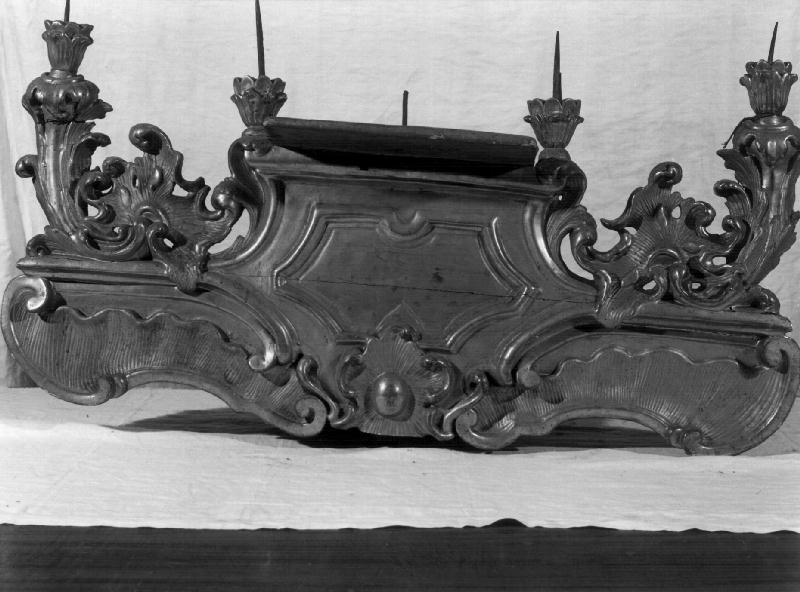 motivi decorativi vegetali (candelabro, opera isolata) - bottega ligure (seconda metà sec. XIX)