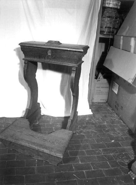 inginocchiatoio, opera isolata - bottega ligure (seconda metà sec. XIX)