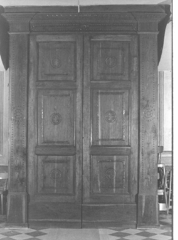 bussola d'ingresso, opera isolata - bottega ligure (fine sec. XIX)