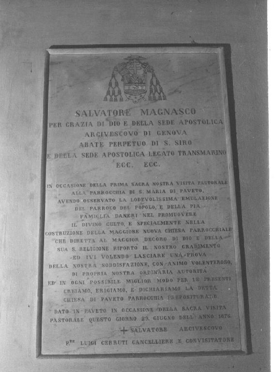 lapide, opera isolata - bottega ligure (sec. XIX)