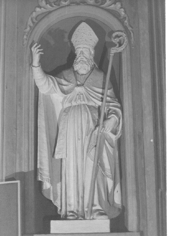 vescovo (statua, opera isolata) - PRODUZIONE LIGURE (fine sec. XIX)