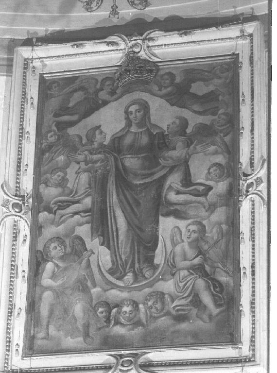 assunzione della Madonna (dipinto, opera isolata) - ambito ligure (seconda metà sec. XIX)