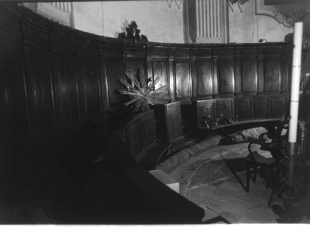 stalli del coro, opera isolata - bottega ligure (seconda metà sec. XIX)