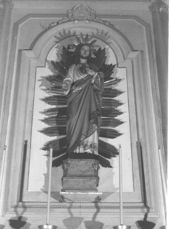 Sacro Cuore di Gesù (statua, elemento d'insieme) - PRODUZIONE LIGURE (prima metà sec. XX)
