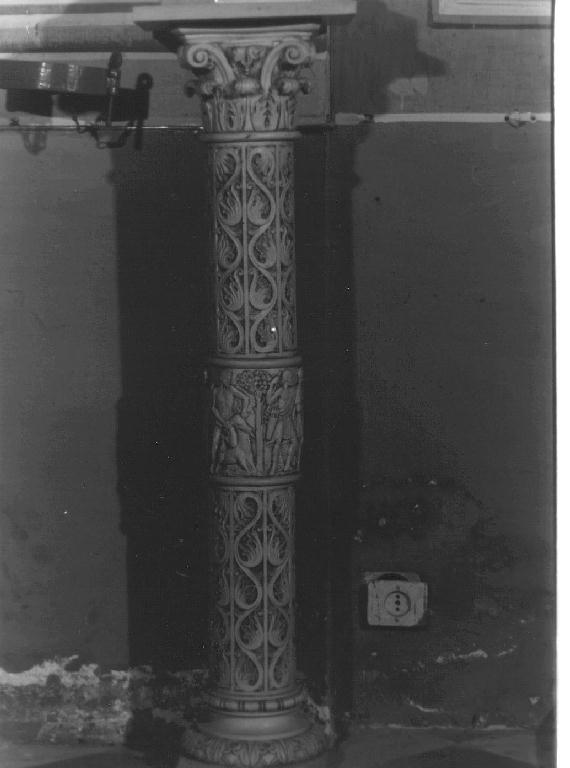 motivi decorativi vegetali (colonna, opera isolata) - bottega ligure (fine sec. XIX)