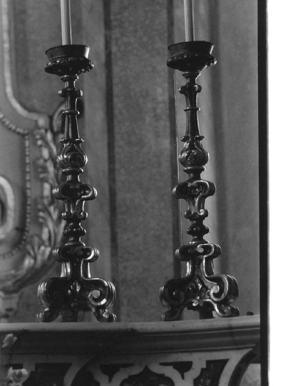 candelabro, serie - bottega italiana (sec. XVIII)