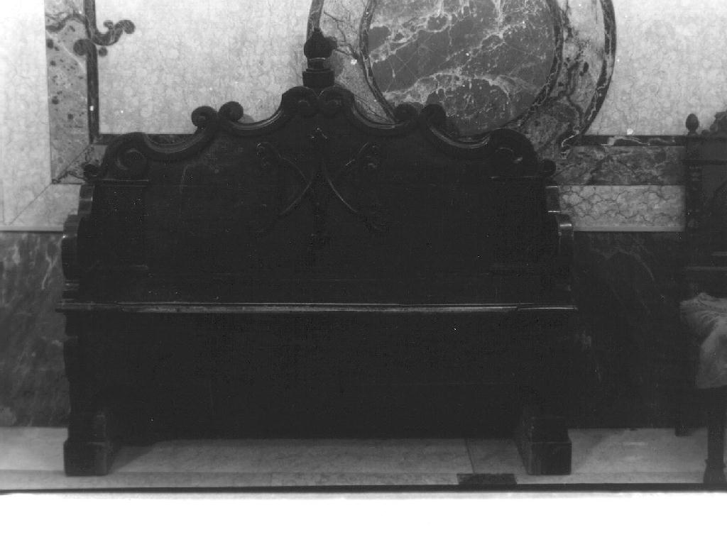 panca, opera isolata - bottega italiana (sec. XIX)