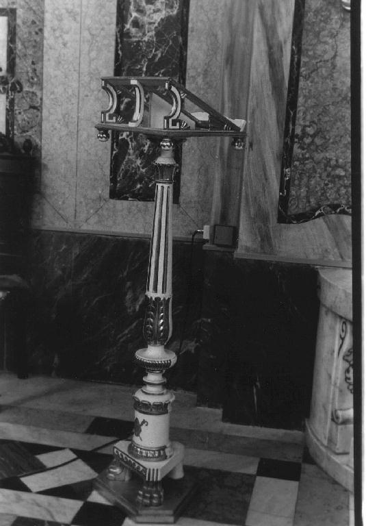 leggio, coppia - bottega italiana (metà sec. XIX)