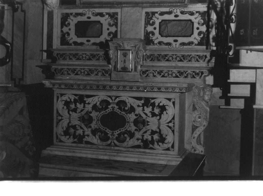 altare - a mensa, opera isolata - bottega ligure (sec. XVII)
