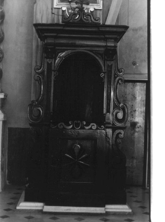 confessionale, opera isolata - bottega italiana (seconda metà sec. XIX)