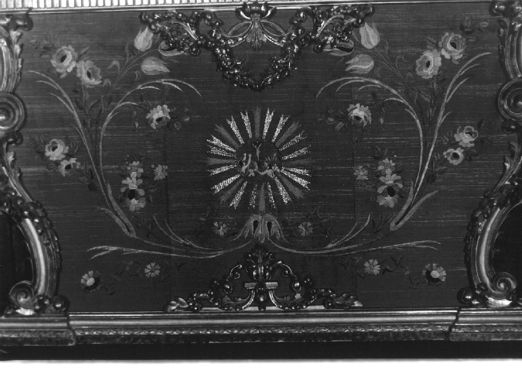 paliotto, elemento d'insieme - manifattura italiana (seconda metà sec. XIX)