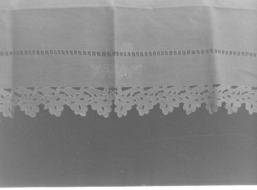 tovaglia, opera isolata - manifattura ligure (fine sec. XVIII)