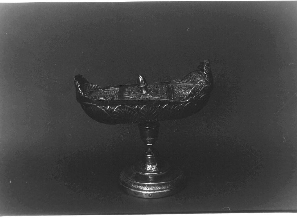 navicella portaincenso, opera isolata - PRODUZIONE GENOVESE (fine sec. XIX)