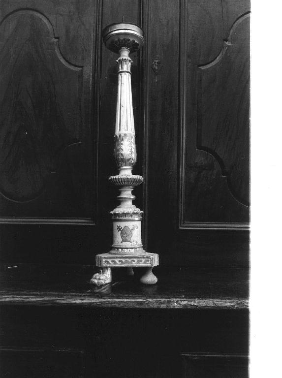 candeliere, serie - bottega italiana (metà sec. XIX)