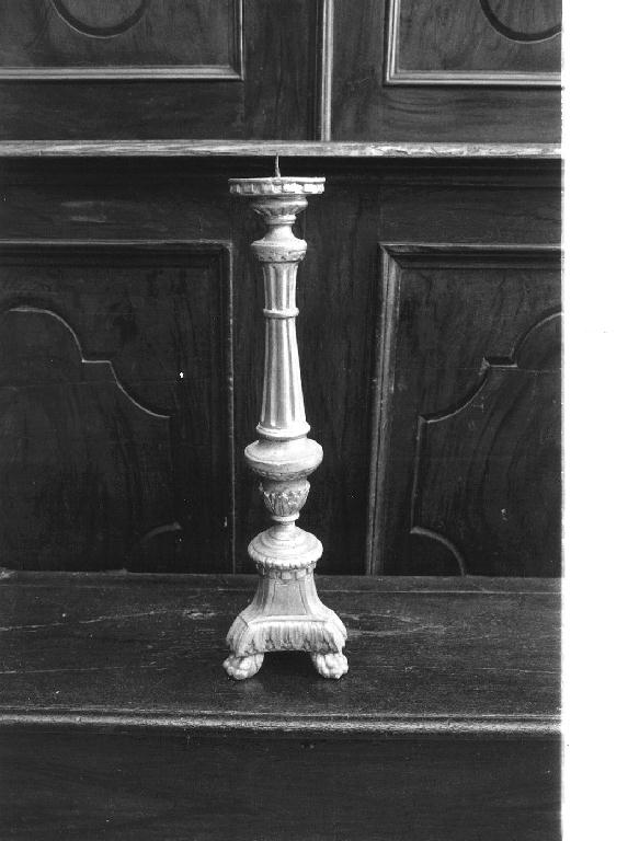 candeliere, serie - bottega italiana (metà sec. XIX)