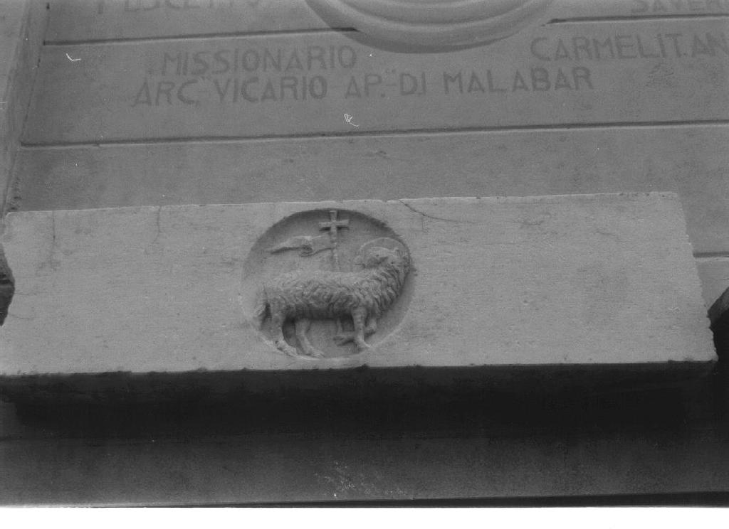 Agnus Dei (rilievo, opera isolata) - bottega ligure (seconda metà sec. XV)