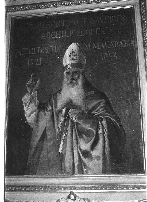 Sisto IV/arcivescovo Saverio Pescetto (dipinto, coppia) di De Servi Luigi (sec. XIX)