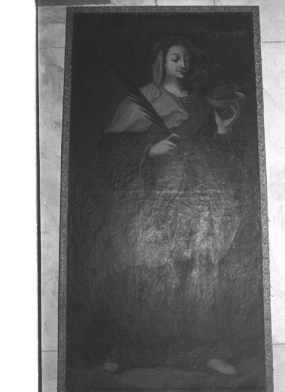 Santa (dipinto, opera isolata) - ambito ligure (sec. XIX)