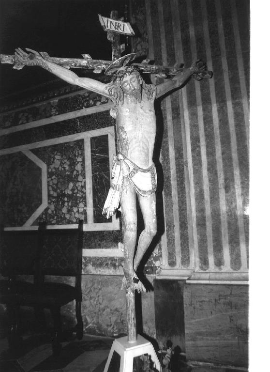 CRISTO CROCIFISSO (crocifisso, opera isolata) - bottega ligure (seconda metà sec. XV)