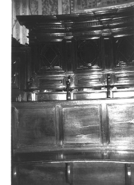 stalli del coro, opera isolata - bottega italiana (ultimo quarto sec. XVII)