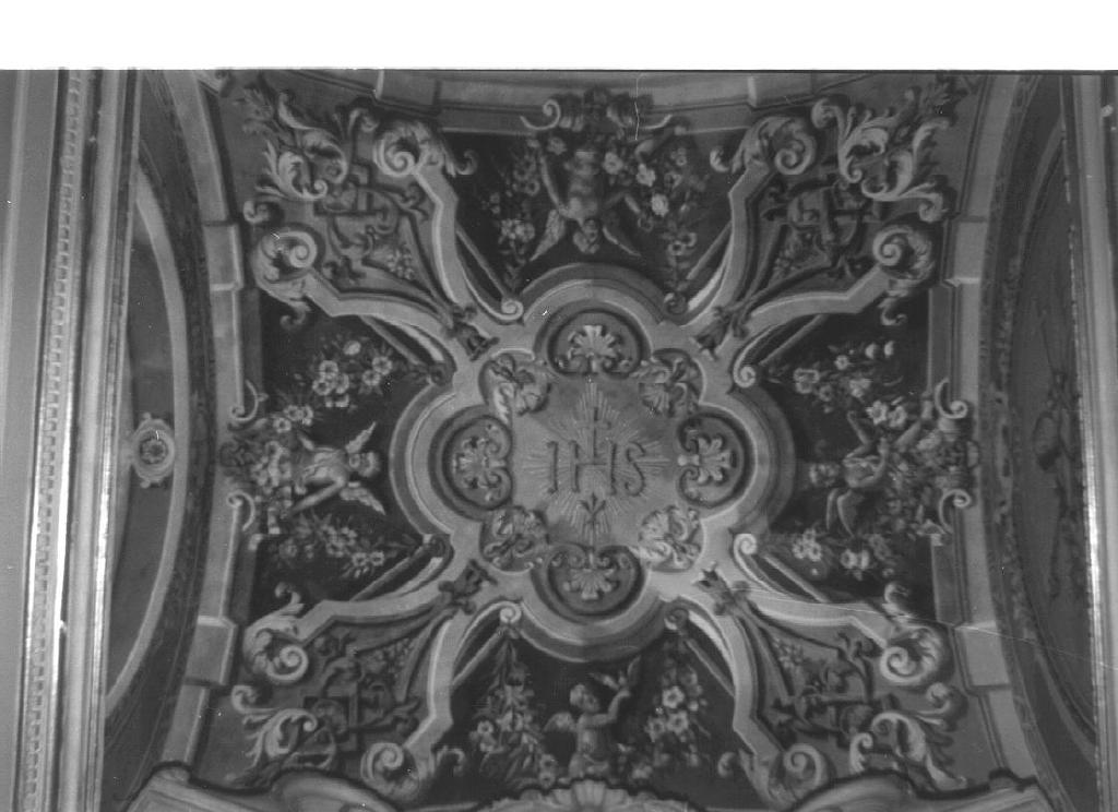 monogramma cristologico (dipinto, opera isolata) - ambito italiano (fine sec. XIX)