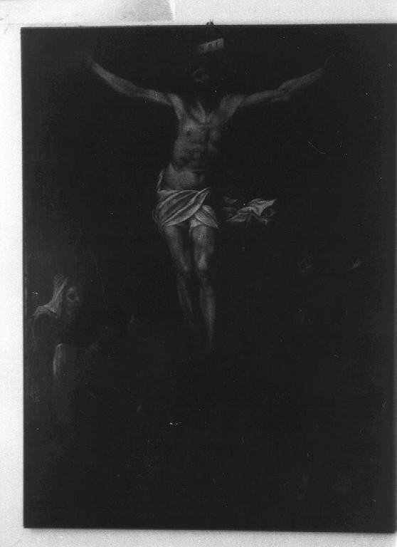 crocifissione (dipinto, opera isolata) - ambito ligure (sec. XVII)