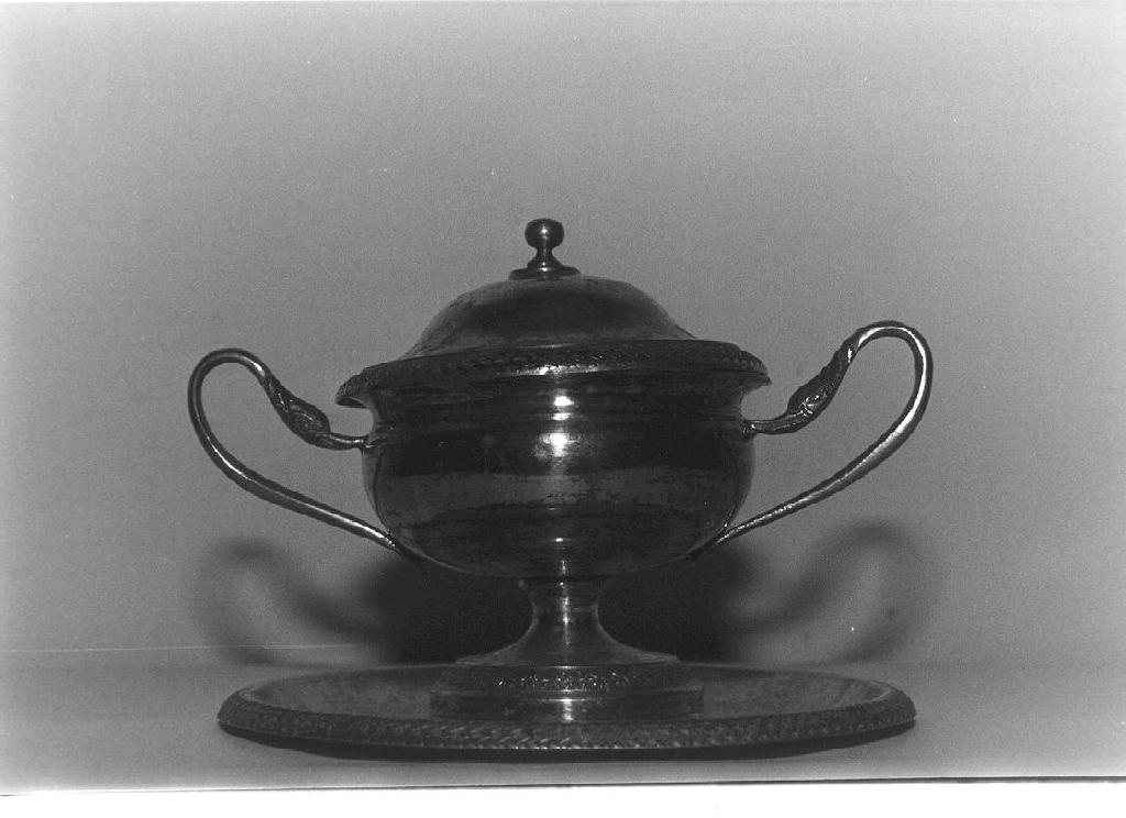 vasetto per la purificazione, opera isolata - bottega ligure (sec. XIX)