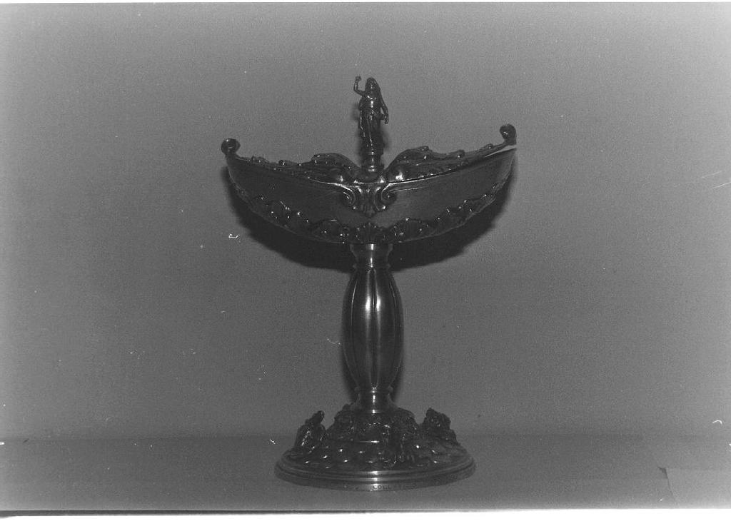 navicella portaincenso - a galeone, opera isolata - bottega ligure (sec. XIX)