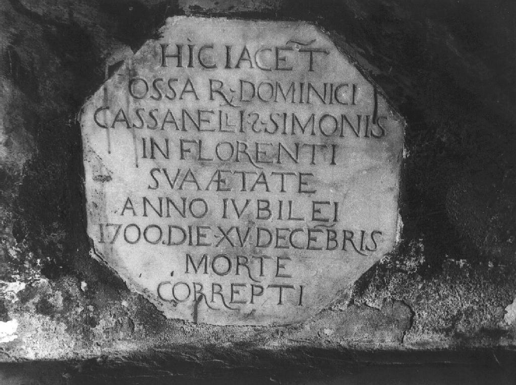 lapide tombale, opera isolata - bottega ligure (sec. XVIII)