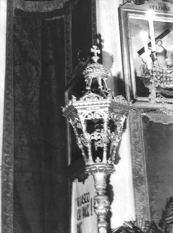 lanterna processionale, serie - bottega ligure (sec. XIX)
