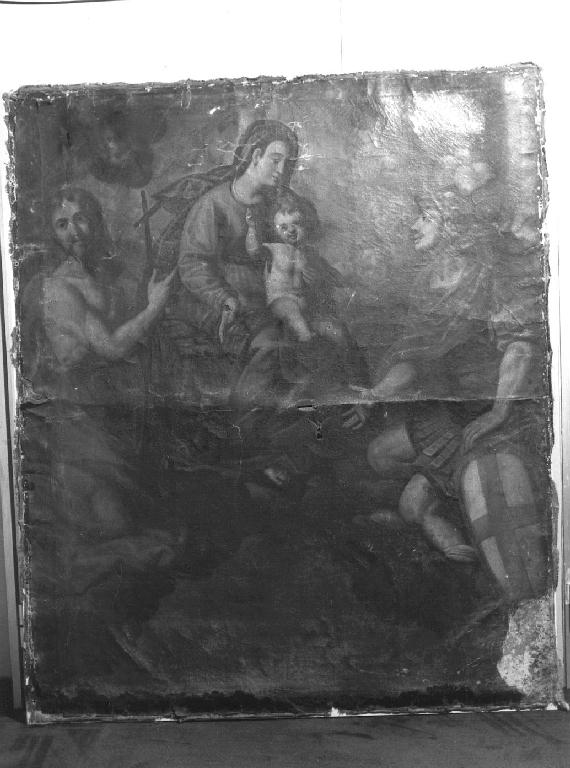 Madonna con Bambino e Santi (dipinto, opera isolata) - ambito genovese (fine/inizio secc. XVI/ XVII)