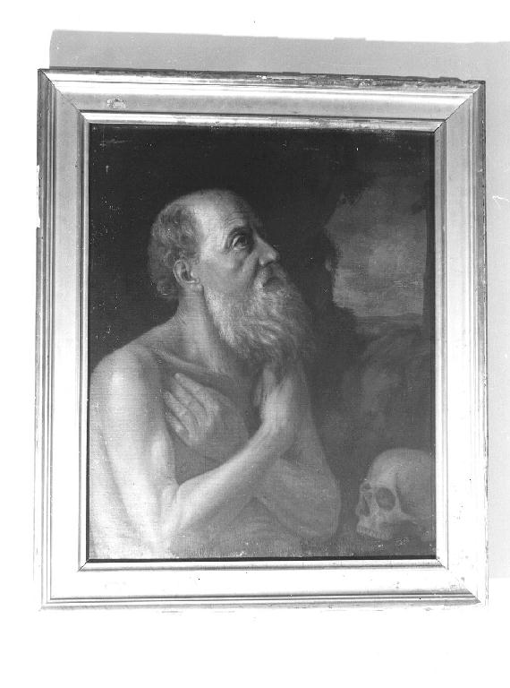 San Girolamo in preghiera nella grotta (dipinto, opera isolata) - ambito lombardo (fine/inizio, seconda metà secc. XVI/ XVII, sec. XIX)