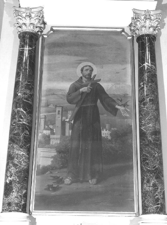 San Francesco d'Assisi (dipinto, opera isolata) di Bevilacqua Giovanni (secondo quarto sec. XX)
