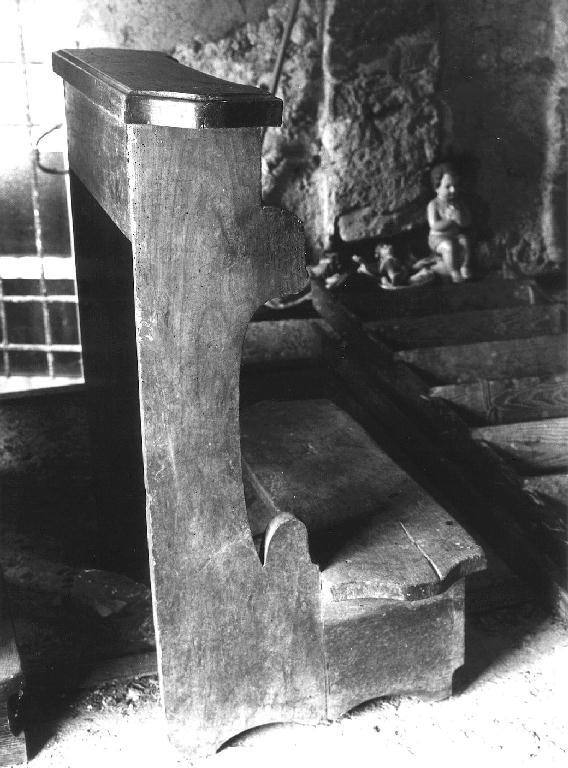 inginocchiatoio, opera isolata - bottega ligure (sec. XIX)