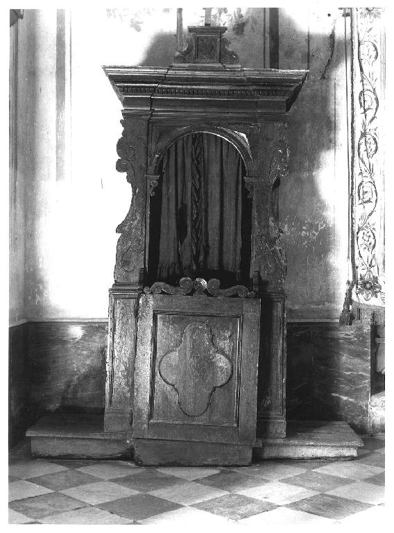 confessionale, opera isolata - bottega ligure (sec. XVIII)