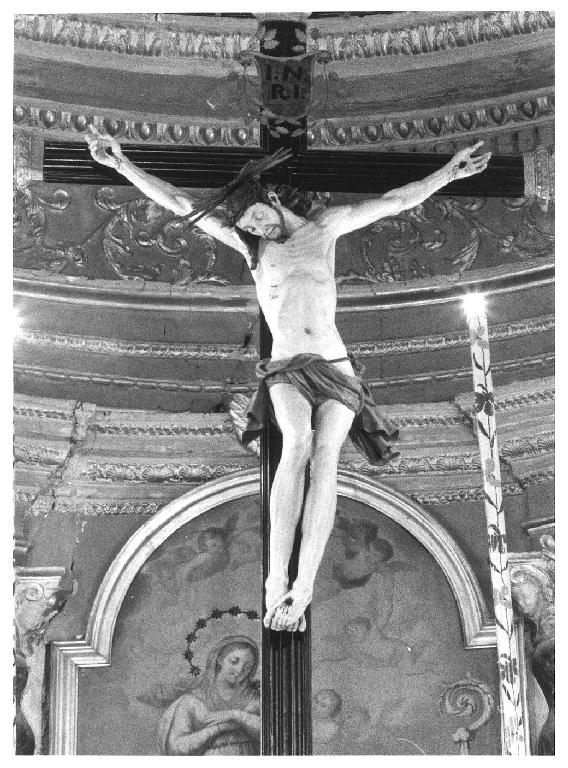 CRISTO CROCIFISSO (crocifisso, opera isolata) - PRODUZIONE LIGURE (sec. XIX)