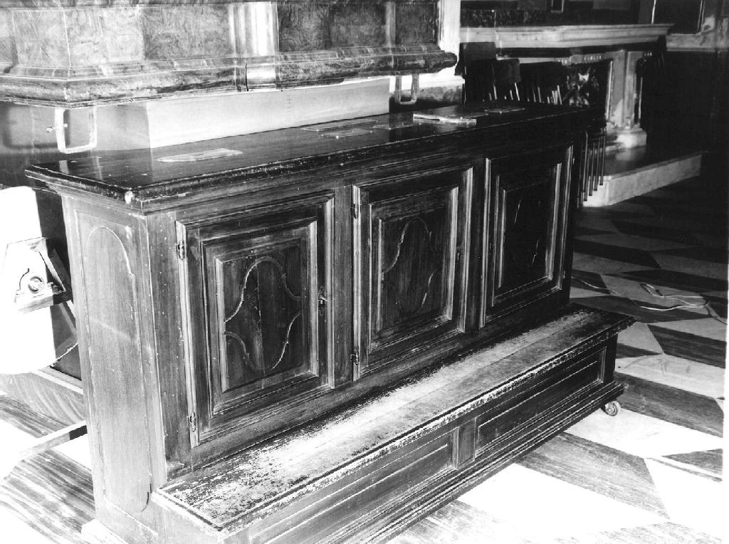 inginocchiatoio, opera isolata - bottega ligure (seconda metà sec. XIX)