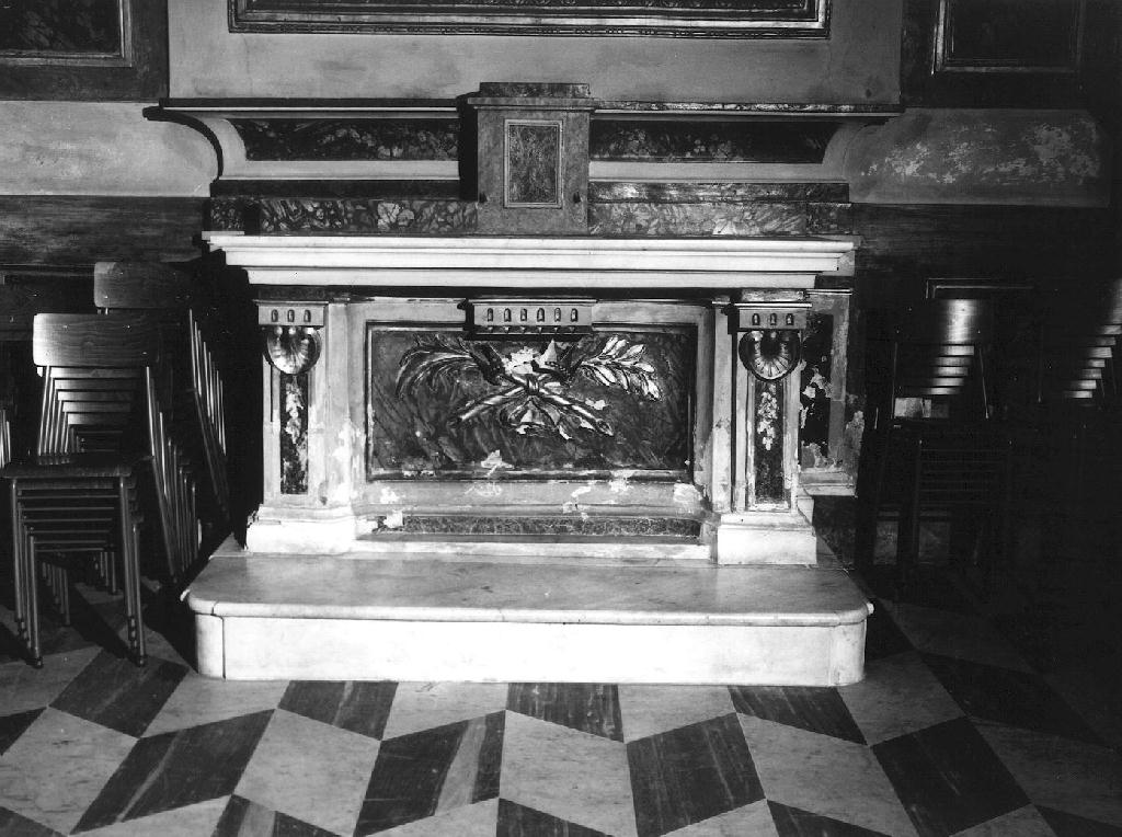 simboli della passione (altare, opera isolata) - bottega italiana (fine/inizio secc. XIX/ XX)