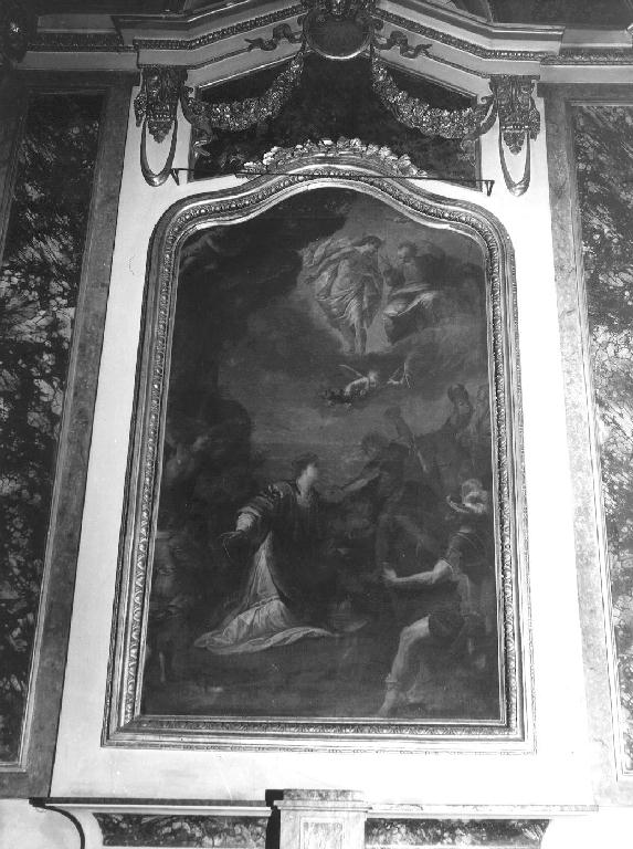 lapidazione di Santo Stefano (dipinto, opera isolata) di Bruno Giulio (primo quarto sec. XVII)