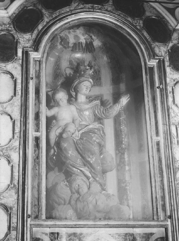 MADONNA DEL ROSARIO (statua, elemento d'insieme) - PRODUZIONE LIGURE (metà sec. XVIII)