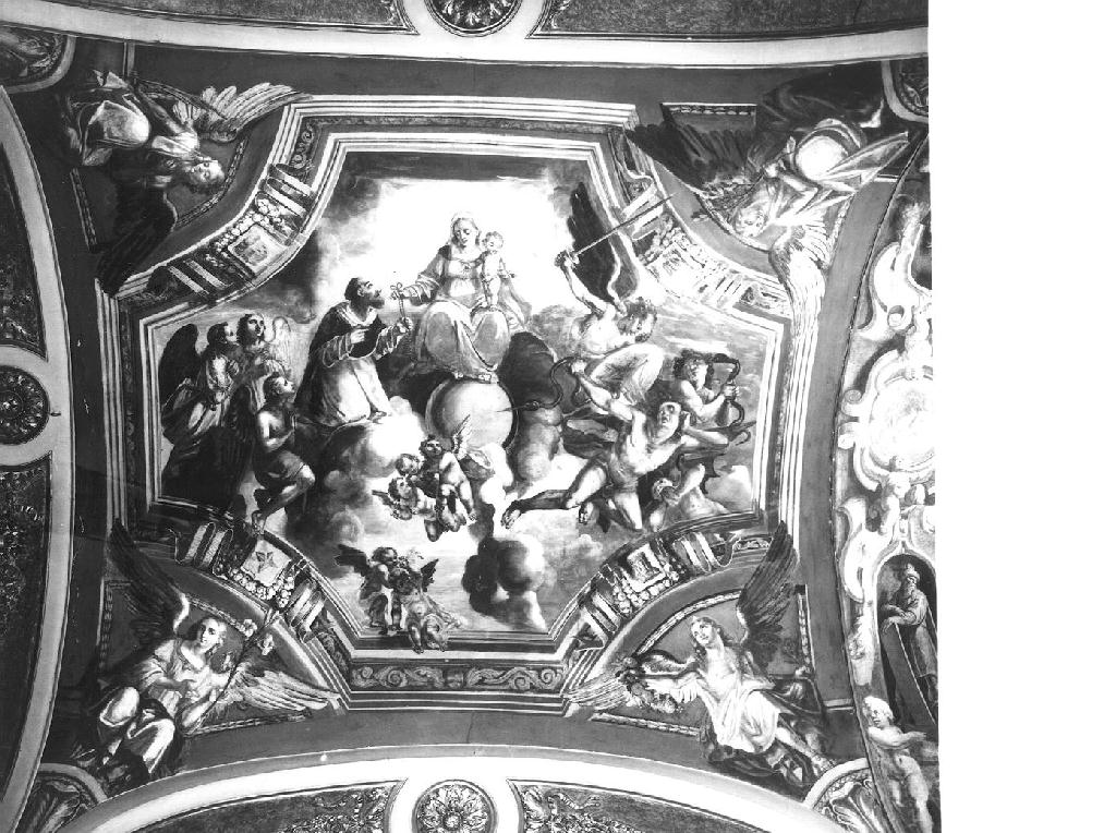 Madonna del Rosario (dipinto, opera isolata) - ambito ligure (metà sec. XVIII)