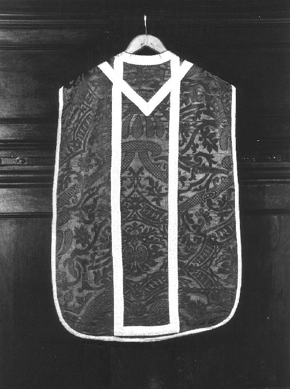 motivo decorativo floreale (paramento liturgico, opera isolata) - manifattura ligure (fine/inizio secc. XVI/ XVII)